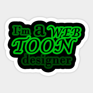 I' am a webtoon designer Sticker